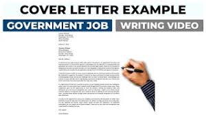 cover letter exle for government job