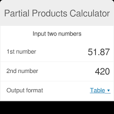 partial s calculator