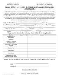 eagle scout recommendation letter pdf