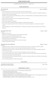 The quality assurance inspector/auditor works independently and as a team member with other departments, including production, engineering, technical service, logistics. Civil Inspector Resume Sample Mintresume