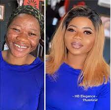 see the make up transformation of lady