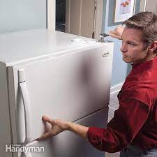Most refrigerators are tilted back slightly to help the door close by itself but it can also contribute to the door opening faster. Straighten Sagging Refrigerator Doors Diy