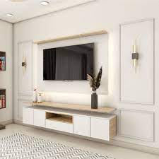 Wall Mounted Tv Cabinet With Open And