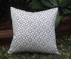 Modern Outdoor Cushions Geometric Grey