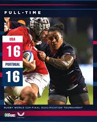 portugal draw with usa gains 2023 rugby