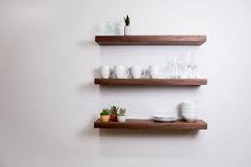 Hand Crafted Walnut Floating Shelves