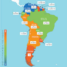 est countries in south america to