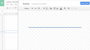 Google Sheets How To Draw A Straight Line