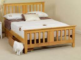 king size oak wooden bed frame