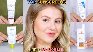 testing top sunscreens under makeup