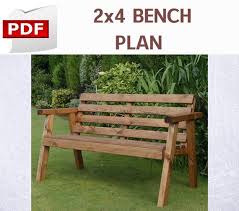 2x4 Bench Plan Diy Bench Plan Outdoor