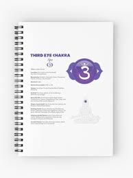Third Eye Chakra Chart Illustration Spiral Notebook