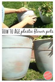 plastic flower pots