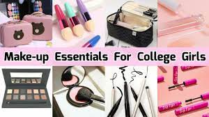 makeup essentials for college with