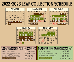 leaf collection schedule