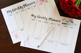 Free Download Weekly And Monthly Planner Printables For