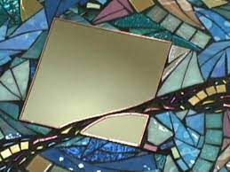 Contemporary Glass Mosaic Mirror