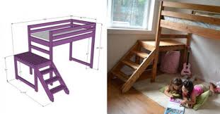 Diy Camp Loft Bed With Stairs