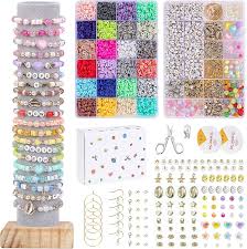 550 pcs pony beads kit for diy bracelet