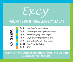 hiit exercises for week 3 of the excy