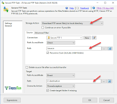ssis sftp task exle to upload