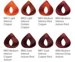 Red Hair Color Chart Also Adore The Medium Intense Red