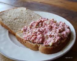 homemade ground bologna sandwich spread