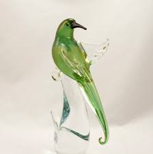 Murano Glass Bird Of Paradise Open