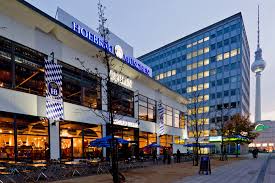 Reservations are recommended and can be made here: Hofbrau Wirtshaus Berlin Mit City Biergarten Am Alexanderplatzhofbrau Wirtshaus
