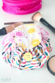 so adorable and easy makeup bag pattern