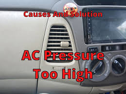 why is ac pressure too high causes and