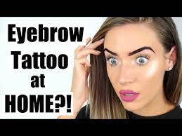 tattooing my own eyebrows at home