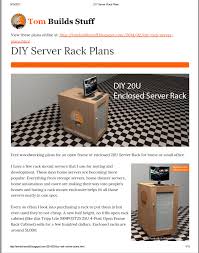 How to diy build a 19 rack mount gear enclosure for $10. Diy Server Rack Plans