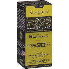 Slimquick Rx 8 Weight Loss Dietary Supplement Caplets 60
