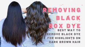 removing black box dye color correction