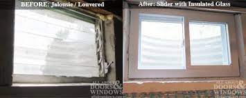 replace a basement window in concrete