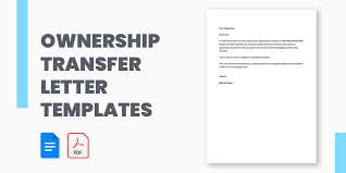12 ownership transfer letter templates