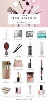 toiletry ng list for female travelers