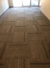 commercial carpet tile installation in