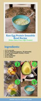 raw egg protein smoothie bowl recipe