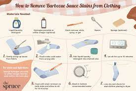 how to remove barbecue sauce stains