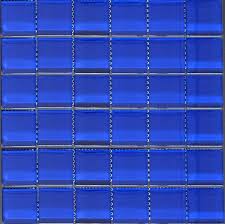 2x2 Cobalt Blue Trend Glass Mosaic Tile