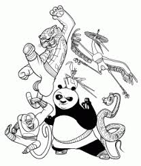 kung fu panda free printable coloring