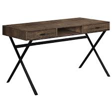6 or 12 month special financing available. Monarch Specialties Computer Desk 48 Inch L Brown Reclaimed Wood Black Metal The Home Depot Canada