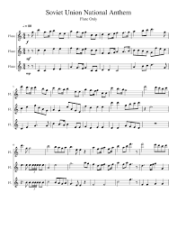 Azerbaijan ssr anthem music sheet.instrumentalsimple.svg 847 × 517; Soviet Union National Anthem Sheet Music For Flute Mixed Trio Musescore Com