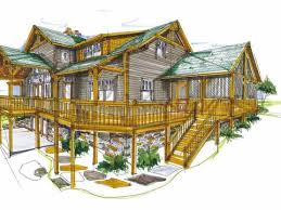 timber frame house plans log home