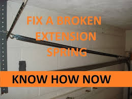 replace a garage door extension spring