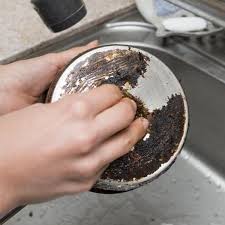 clean a burnt stainless steel pan