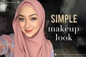 make up hijab simple dan cantik