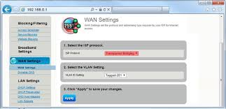 wan settings advanced modem setup